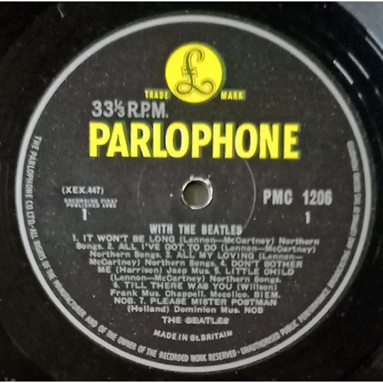 These early mono pressings were cut loud, with greater impact and balance, making them especially desirable to collectors and audiophiles. This copy features the yellow lettering label variant, one of the earliest and most sought-after UK mono editions on Parlophone.