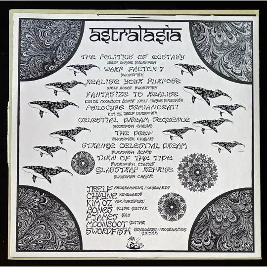 The Politics Of Ecstasy is an early and influential album from Astralasia, the pioneering British electronic/ambient project formed in the early 1990s. Known for blending ambient dub, tribal house, trance and psychedelic soundscapes, Astralasia emerged alongside other forward‑thinking UK electronic acts and helped define the electro‑hippie movement.