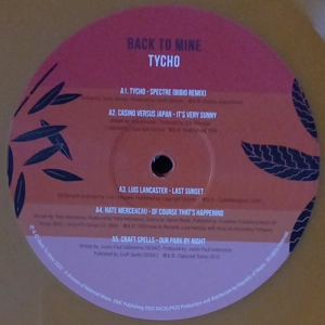 Tycho - Back To Mine (Double Orange Vinyl)