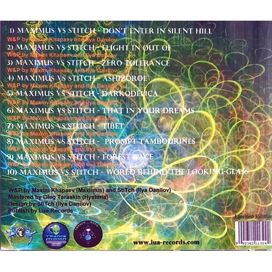 The Futuristic World by Maximus VS Stitch is a full-length darkpsytrance album packed with space-driven atmospheres, aggressive rhythms, and deep psychedelic momentum. Created by two Russian producers, this collaborative release blends forest textures, sharp sound design, and high-energy night music with a futuristic concept running throughout. A strong underground album for darkpsy collectors and serious dancefloor listeners.