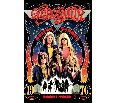 Aerosmith printed T-shirt Tour Poster