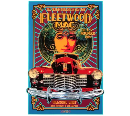 Fleetwood Mac T-shirt Fillmore East Poster