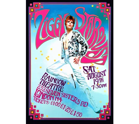 David Bowie T-shirt Tour Poster