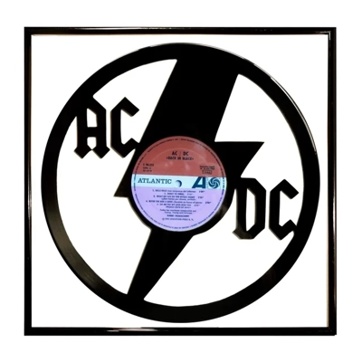 AC/DC Record Vinyl Logo..