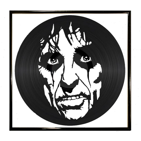 Alice Cooper Full Face Vinyl Artwork, no label