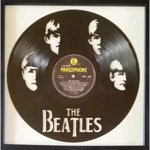 Beatles with the Beatles Record Portrait