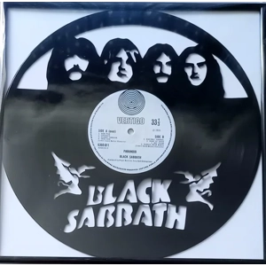 Black Sabbath Record Portrait Wall Decoration