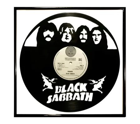 Black Sabbath Record Portrait Wall Decoration