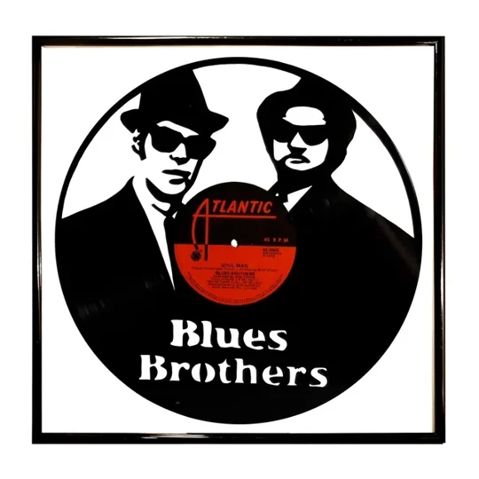 Blues Brothers Record Portrait Wall Decoration image 1