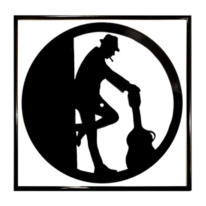 Blues Folk Man Portrait Wall Decoration