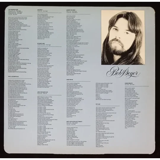 Bob Seger and The Silver Bullet Band - Against The Wind inlay