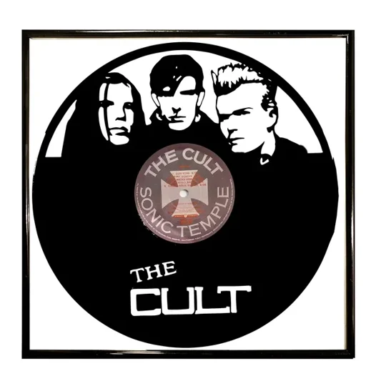 Cult Band Vinyl Portrait Wall Decoration image 1