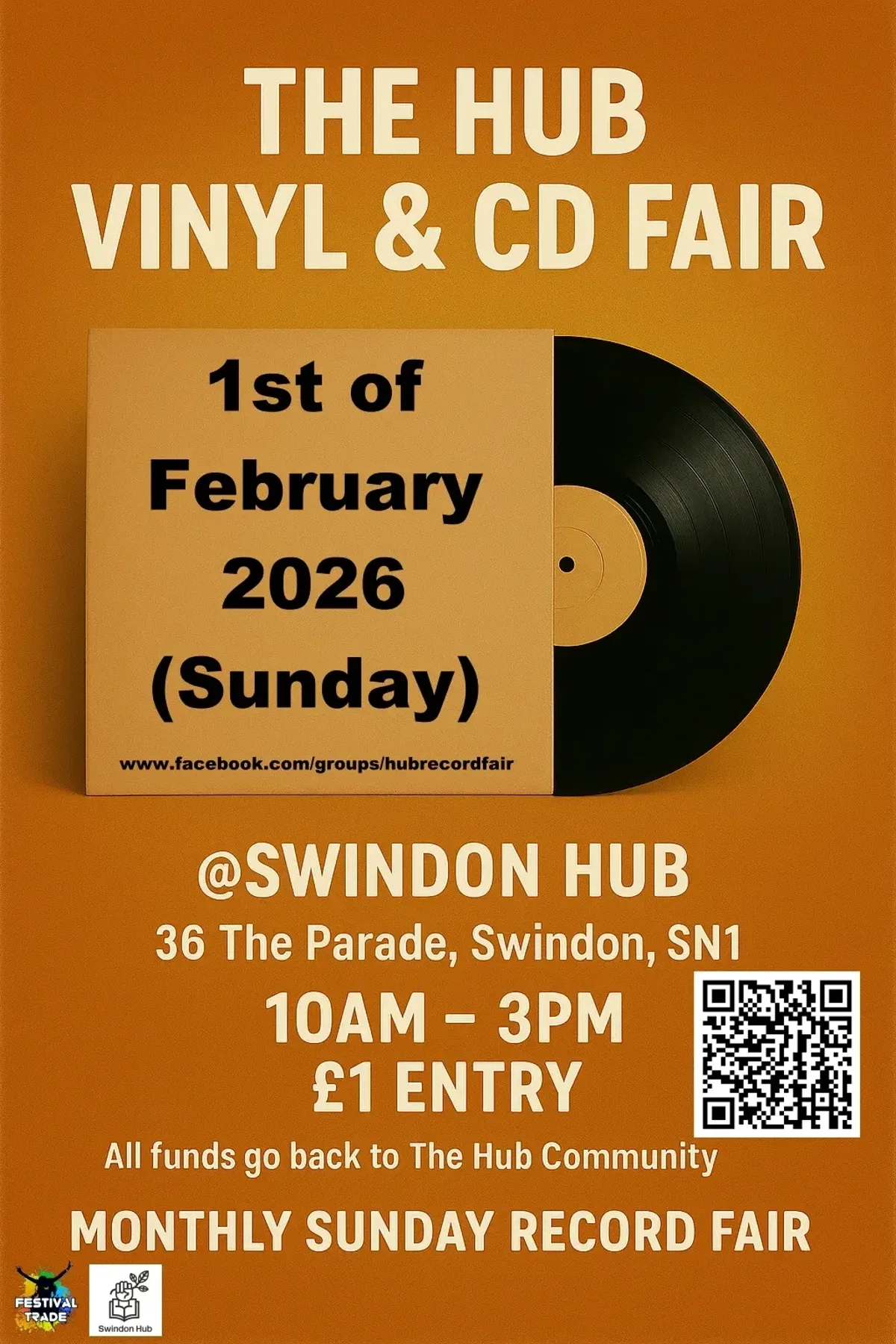 Record Fair at Swindon Hub First Sunday Of The Month