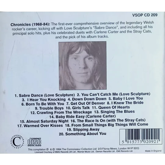 Dave Edmunds - Chronicles CD back cover