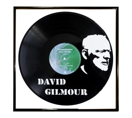David Gilmour portrait on Vinyl Wall Decoration