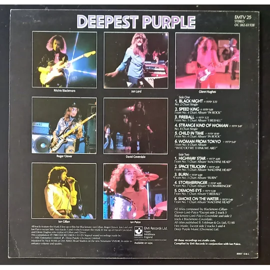The Very Best of Deep Purple is a powerful collection of the band's most iconic tracks, showcasing their legacy as pioneers of hard rock and heavy metal. This compilation includes classics like “Smoke on the Water,” “Highway Star,” “Child in Time,” “Black Night,” and “Woman from Tokyo.”