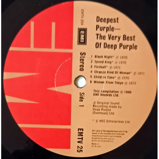 The Very Best of Deep Purple is a powerful collection of the band's most iconic tracks, showcasing their legacy as pioneers of hard rock and heavy metal. This compilation includes classics like “Smoke on the Water,” “Highway Star,” “Child in Time,” “Black Night,” and “Woman from Tokyo.”