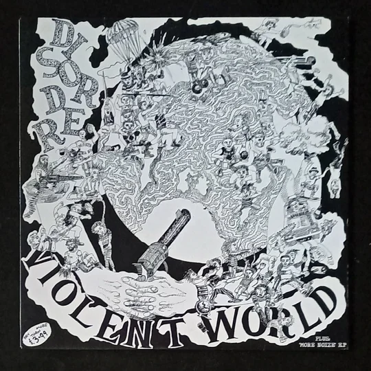 Violent World + More Noize EP brings together key moments from the legendary UK hardcore punk band Disorder, originally formed in Bristol in 1980 and known for their raw, noisy, no-compromise approach to punk.