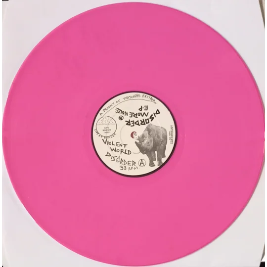 Violent World + More Noize EP brings together key moments from the legendary UK hardcore punk band Disorder, originally formed in Bristol in 1980 and known for their raw, noisy, no-compromise approach to punk.