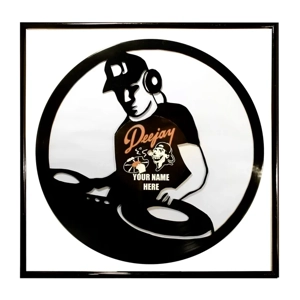 DJ Artwork on Vinyl Wall Decoration