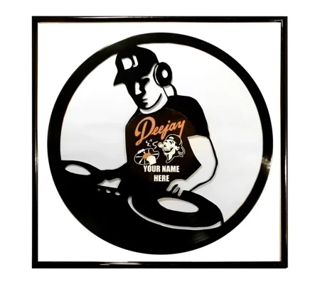 DJ Artwork on Vinyl Wall Decoration