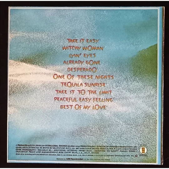 Eagles Their Greatest Hits 1971-1975 back cover