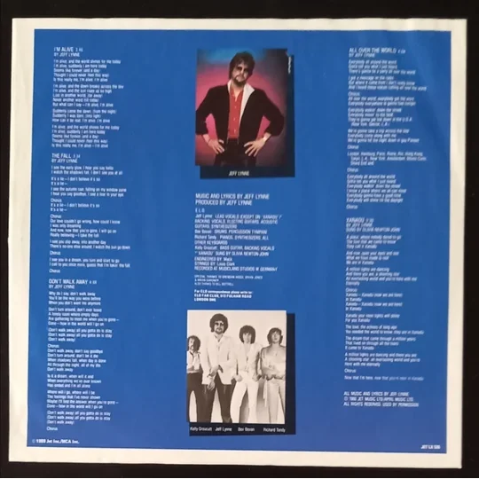 Electric Light Orchestra - Xanadu back cover