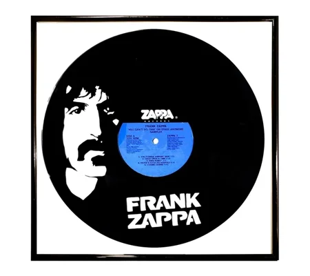 Frank Zappa Art On Vinyl Portrait Wall Decoration