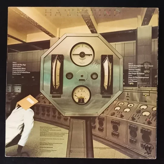 Hawkwind - Quark strangeness and charm back cover