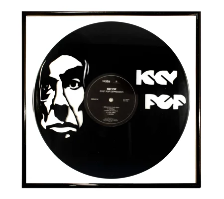 Iggy Pop Vinyl Record Portrait Wall Decoration