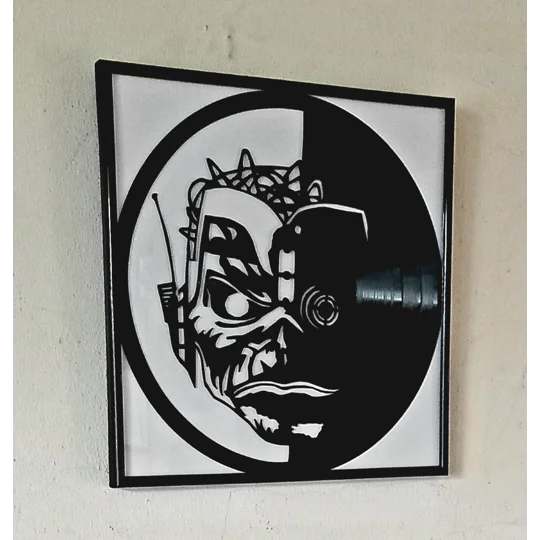 Iron Maiden Eddie Vinyl Record Artwork original photo on the wall