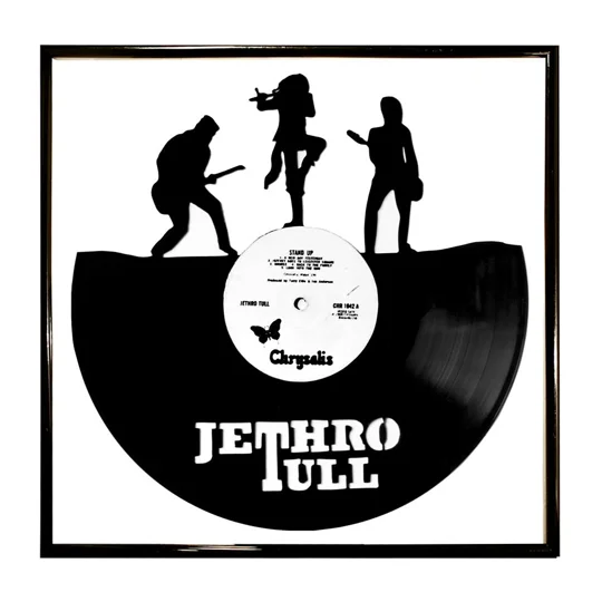 Jethro Tull silhouette vinyl framed Wall Decoration
