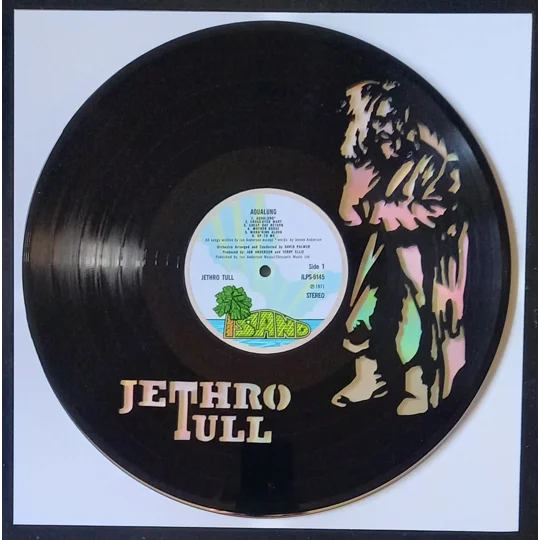 Jethro Tull Aqualung Artwork on Vinyl original photo plus DVD background