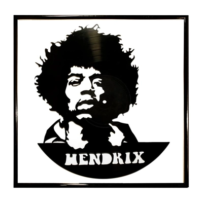 Jimi Hendrix Vinyl Wall..