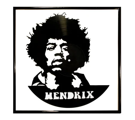 Jimi Hendrix Vinyl Wall Decoration