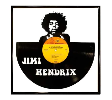 Jimi Hendrix Art on Vinyl Wall Decoration