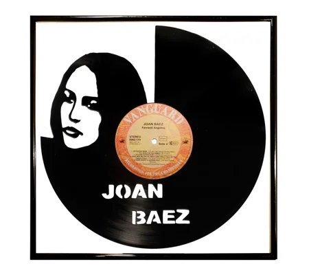Joan Baez Record Artwork Portrait Wall Decoration