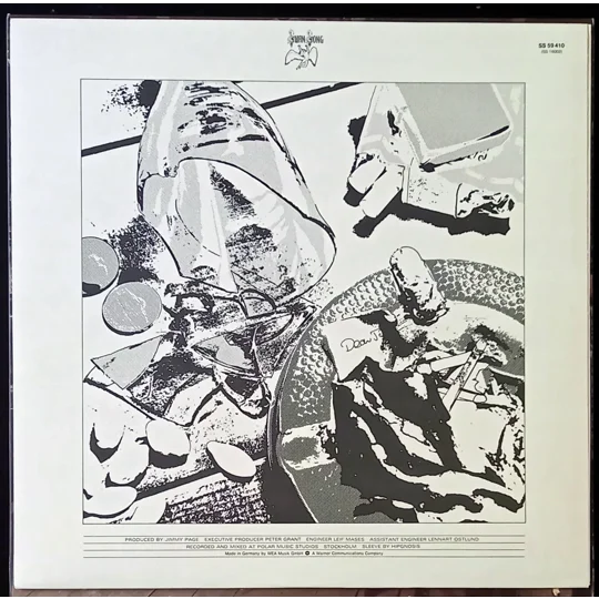 Led Zeppelin – In Through The Out Door (Alternative Cover Edition) is one of the band’s most creatively packaged albums and a true collector’s piece. Originally released in 1979, this version includes a brown paper bag outer sleeve with the band name and title stamped on the front, designed to resemble a bootleg.