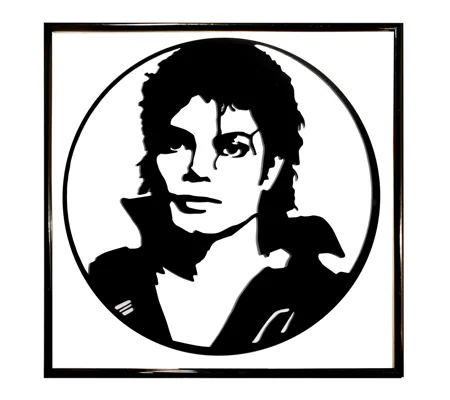Michael Jackson Art on Vinyl Wall Decoration