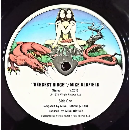 Mike Oldfield - Hergest Ridge record lavel