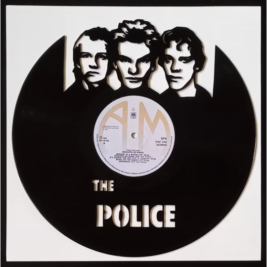 The Police Art on Vinyl Wall Decoration original photo