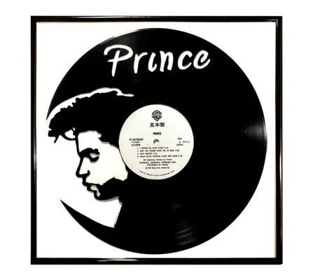 Prince Art on Vinyl Record Portrait