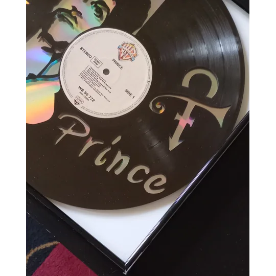 Prince vinyl wall decoration original photo, different label and DVD background