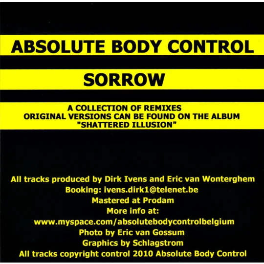 This 2010 CD EP release presents the haunting track “Sorrow” in multiple versions, including notable remixes by Daniel Myer and Trisomie 21, alongside other atmospheric compositions.