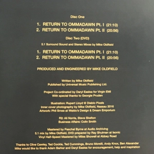 Mike Oldfield - Return To Ommadawn CD + DVD