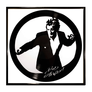 Rod Stewart Vinyl Art Portrait