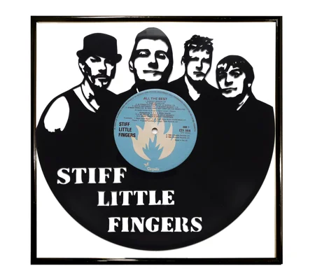 Stiff Little Fingers Band Portrait on Record