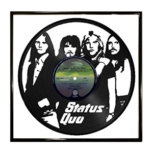 Status Quo band portrait on vinyl
