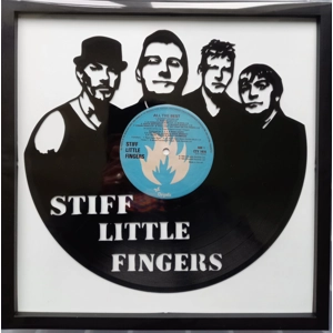 Stiff Little Fingers Band Portrait on Record