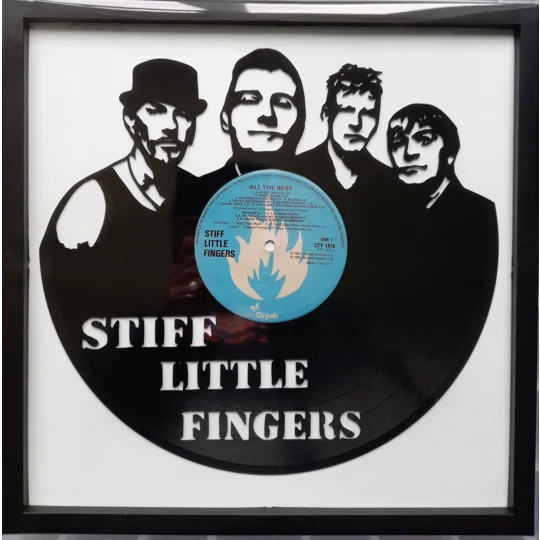 Stiff Little Fingers Band Portrait on Record original photo